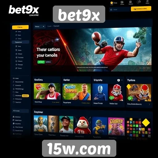 Experiência do usuário no portal de jogos bet9x